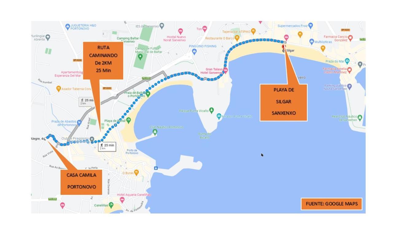 Alojamiento En Portonovo Playa Sanxenxo Eksteriør billede